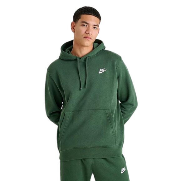 Nike Club Fleece Men's Sweatsuit 2 PC Tracksuit Matching Dark Green Size M NWT - Picture 1 of 8